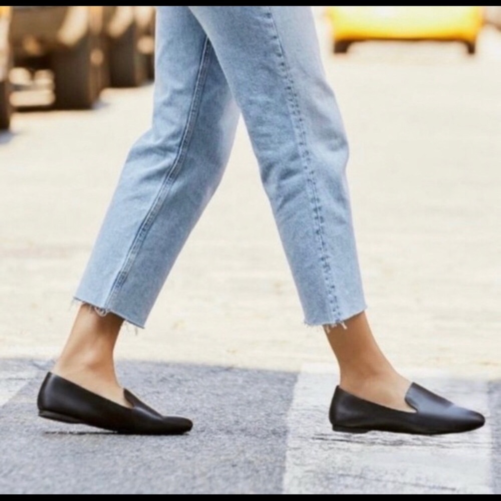 Birdies 7.5 black leather Starlings with dustbag